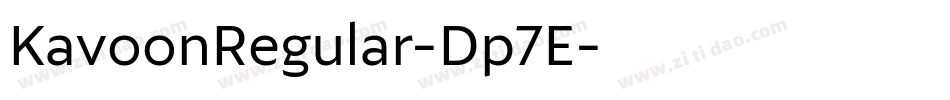 KavoonRegular-Dp7E字体转换