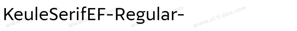 KeuleSerifEF-Regular字体转换