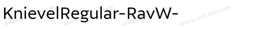 KnievelRegular-RavW字体转换