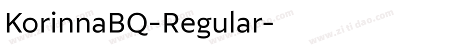 KorinnaBQ-Regular字体转换
