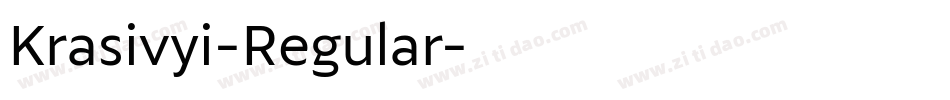 Krasivyi-Regular字体转换