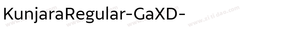 KunjaraRegular-GaXD字体转换