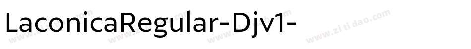 LaconicaRegular-Djv1字体转换