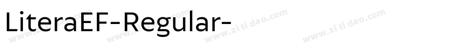 LiteraEF-Regular字体转换