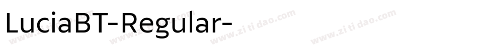 LuciaBT-Regular字体转换