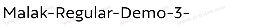 Malak-Regular-Demo-3字体转换