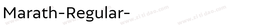 Marath-Regular字体转换
