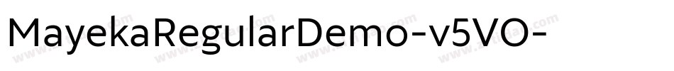 MayekaRegularDemo-v5VO字体转换 MayekaRegularDemo-v5VO字体转换