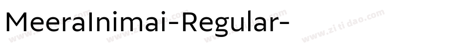 MeeraInimai-Regular字体转换