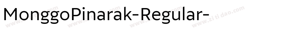 MonggoPinarak-Regular字体转换