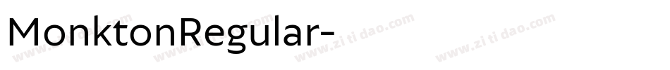 MonktonRegular字体转换