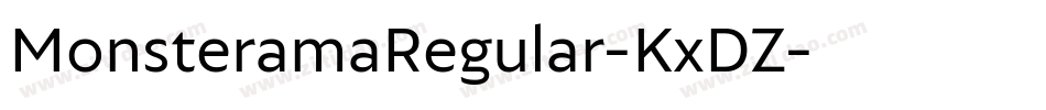MonsteramaRegular-KxDZ字体转换