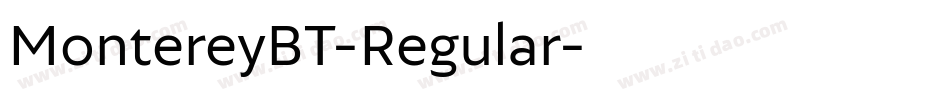 MontereyBT-Regular字体转换