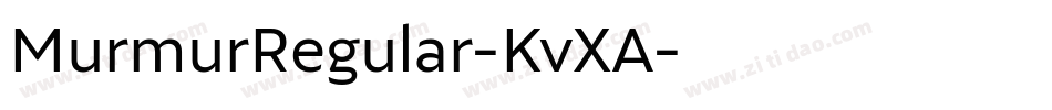 MurmurRegular-KvXA字体转换
