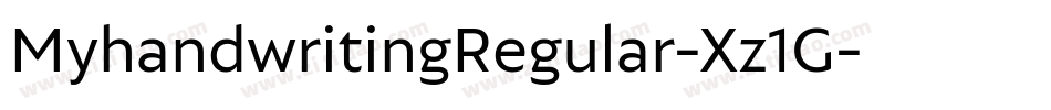 MyhandwritingRegular-Xz1G字体转换