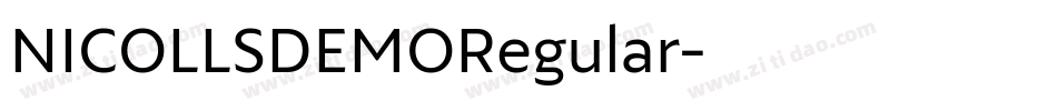 NICOLLSDEMORegular字体转换