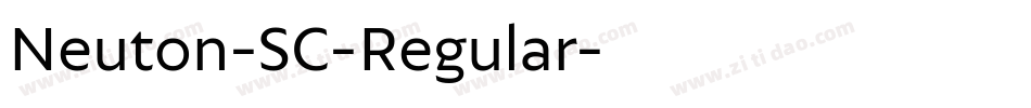 Neuton-SC-Regular字体转换