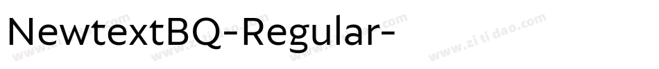 NewtextBQ-Regular字体转换