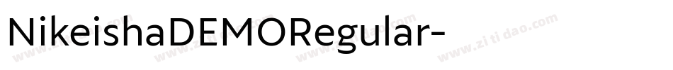 NikeishaDEMORegular字体转换