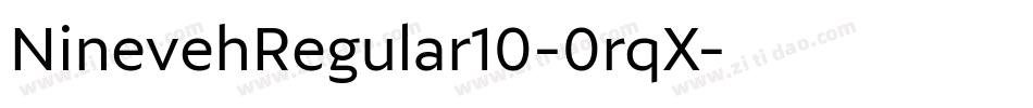 NinevehRegular10-0rqX字体转换