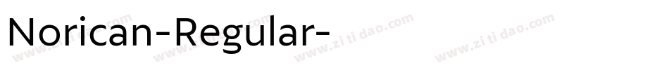 Norican-Regular字体转换