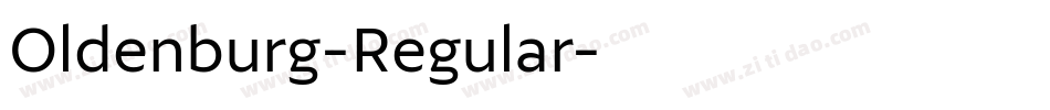 Oldenburg-Regular字体转换