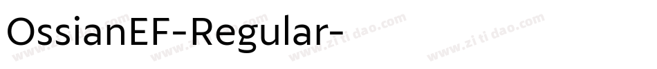 OssianEF-Regular字体转换