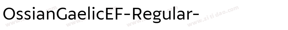 OssianGaelicEF-Regular字体转换