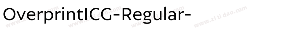 OverprintICG-Regular字体转换
