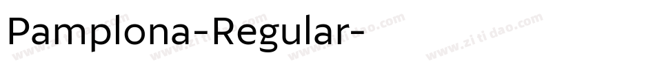 Pamplona-Regular字体转换