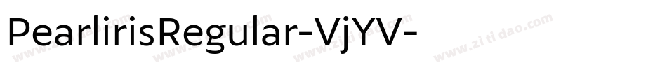 PearlirisRegular-VjYV字体转换