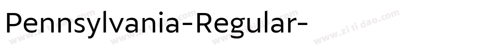 Pennsylvania-Regular字体转换