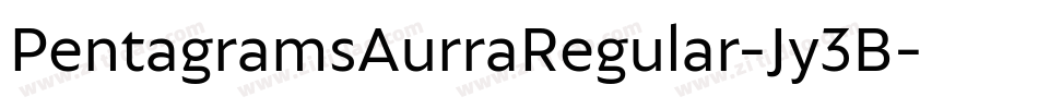 PentagramsAurraRegular-Jy3B字体转换