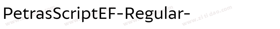 PetrasScriptEF-Regular字体转换