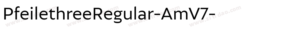 PfeilethreeRegular-AmV7字体转换