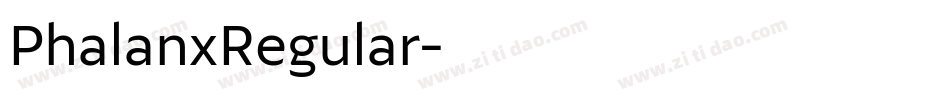 PhalanxRegular字体转换