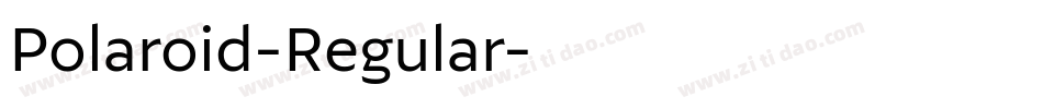 Polaroid-Regular字体转换