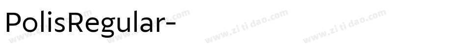 PolisRegular字体转换