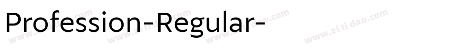 Profession-Regular字体转换