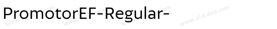 PromotorEF-Regular字体转换