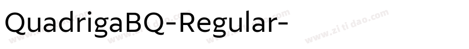 QuadrigaBQ-Regular字体转换