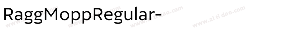 RaggMoppRegular字体转换