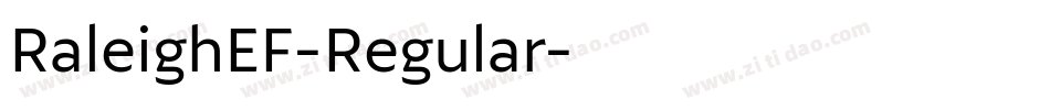 RaleighEF-Regular字体转换