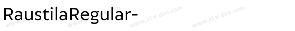 RaustilaRegular字体转换