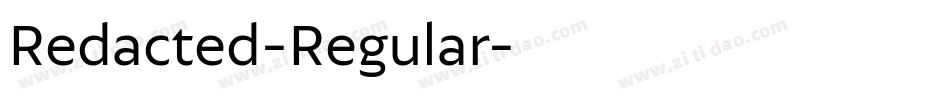 Redacted-Regular字体转换