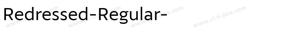 Redressed-Regular字体转换