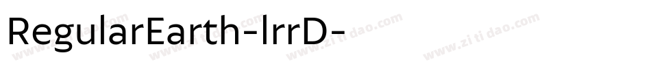 RegularEarth-lrrD字体转换