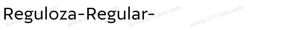Reguloza-Regular字体转换