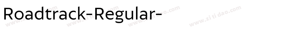 Roadtrack-Regular字体转换