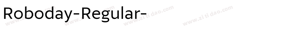 Roboday-Regular字体转换